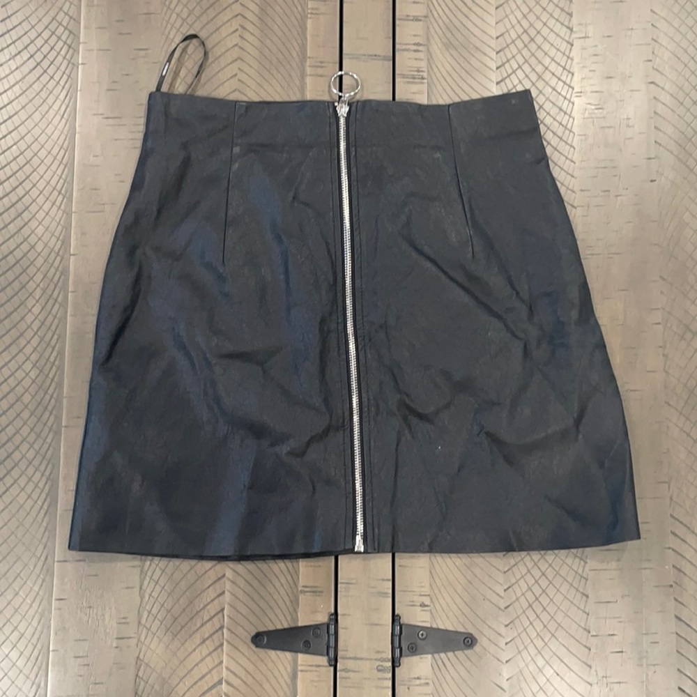 Forever21 Black Leather Skirt